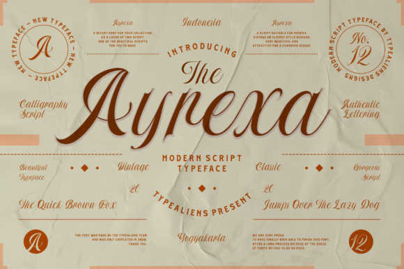 Ayrexa: The Script Font for Sophisticated Branding
