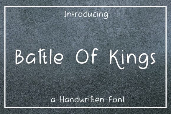Battle of Kings: A Premium Script Font for Business