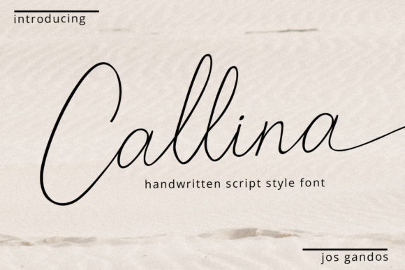 Callina: A Modern Fresh Script Font for Crafters
