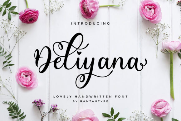 Deliyana: A Romantic Script Font for Digital Design