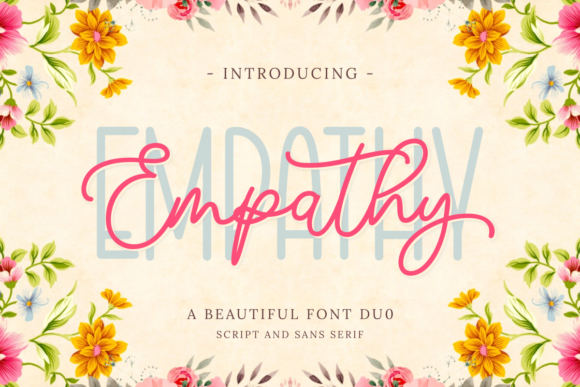 Empathy Duo: A Modern Script and Sans Serif Font