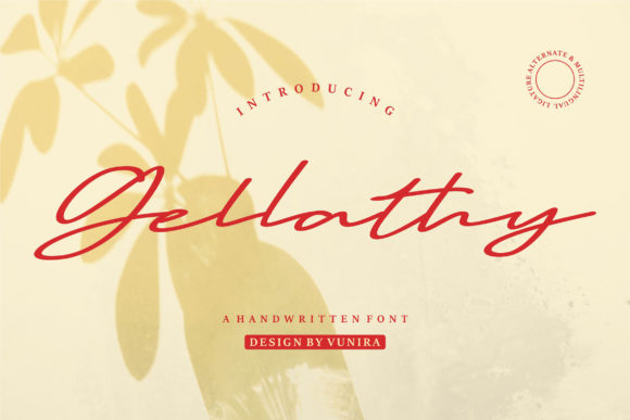 Gellathy: The Elegant Script Font for Crafters