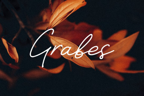 Grabes: A Romantic Script Font for Makers