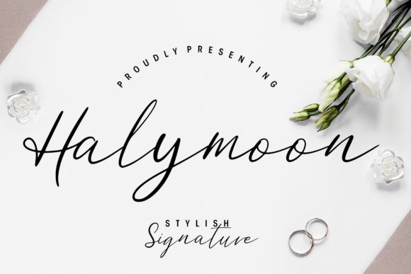 Halymoon: The Elegant Script Font for Branding