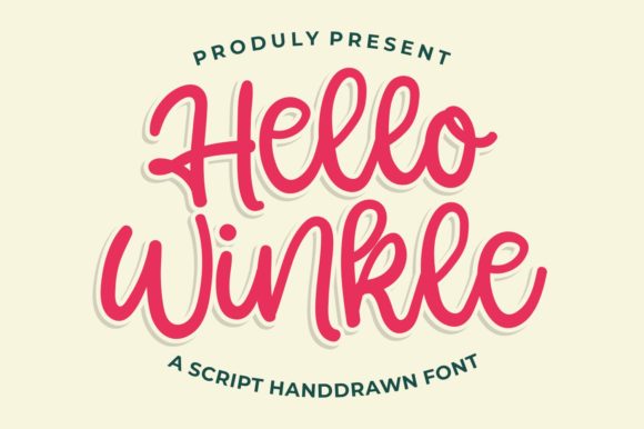 Hello Winkle: A Soft Script Font for Editorial Design