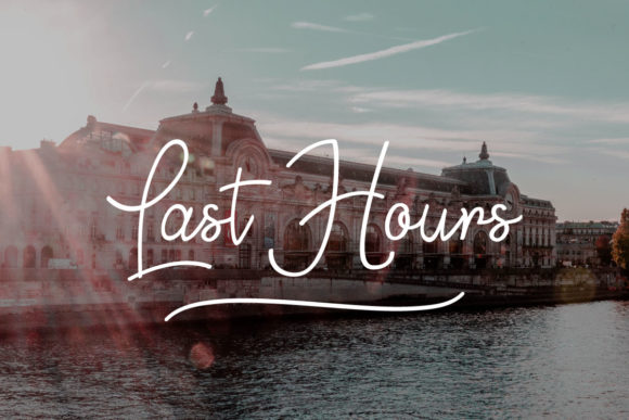 Last Hours: A Romantic Script Font for Editorial Design
