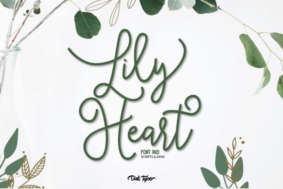 Lily Heart: A Versatile Duo Font for Crafters
