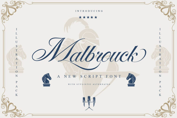 Malbrouck: A Magical Script Font for Elegant Branding