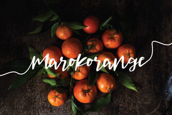 Marokorange: An Elegant Script Font for Makers