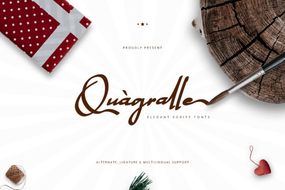 Quagralle: The Elegant Script Font for Makers