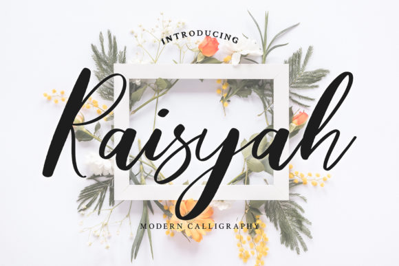 Raisyah: An Elegant Script Handwritten Font for Editorial Design