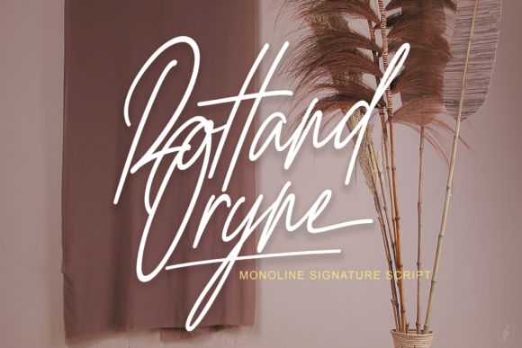Rottand Oryne: A Signature Script Font for Web Design