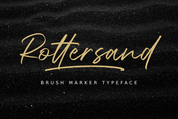 Rottersand: A Brush Marker Script Font for Branding