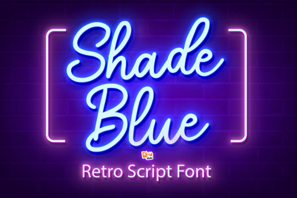 Shade Blue: A Retro Script Font for Branding