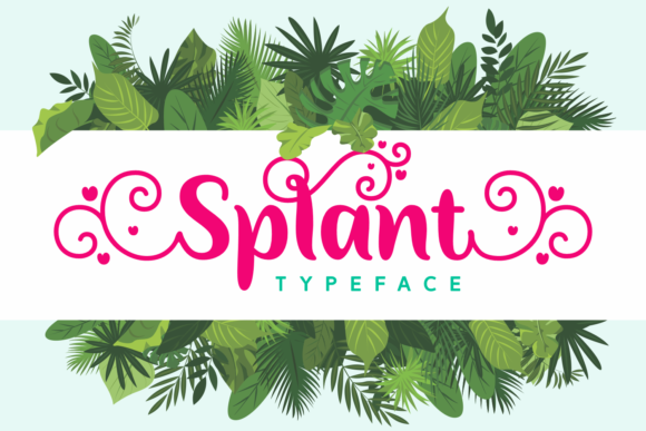 Splant: A Charming Script Font for Crafters
