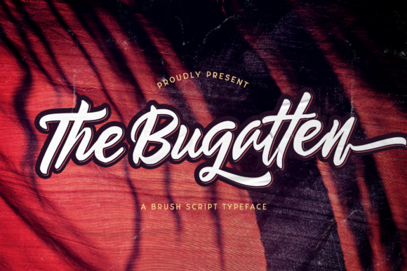 The Bugatten: A Bold Script Font for Vintage Branding
