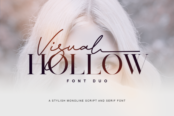 Visual Hollow: A Premium Duo Font for Makers