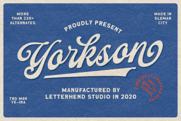Yorkson: A Retro Script Font for Branding